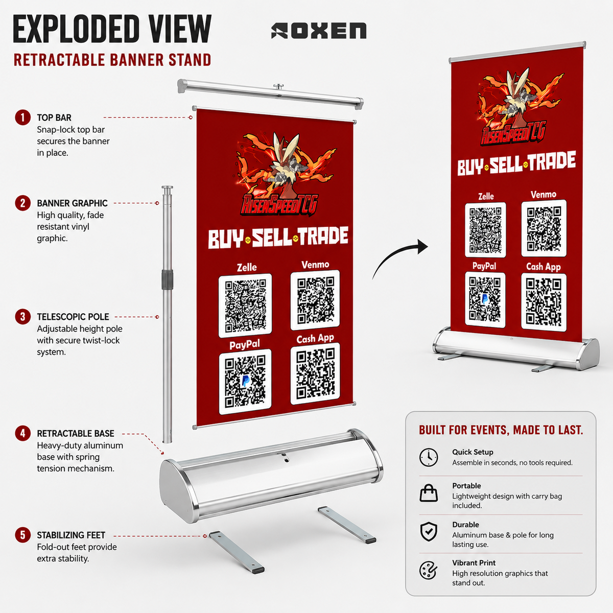 Table Top Retractable Banner