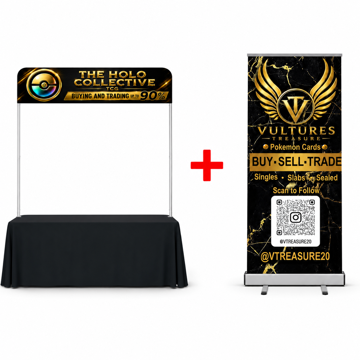 Table Top Header + Retractable Banner Bundle
