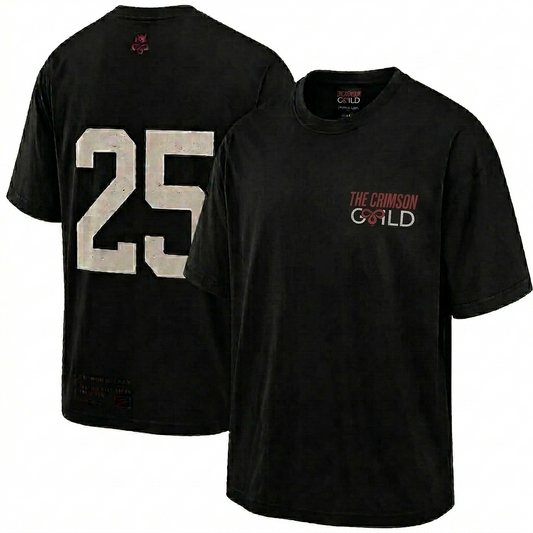 Crimson Guild vintage wash t-shirt design